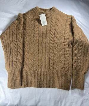 High Neck Sweater - A New Day Size Small Brown